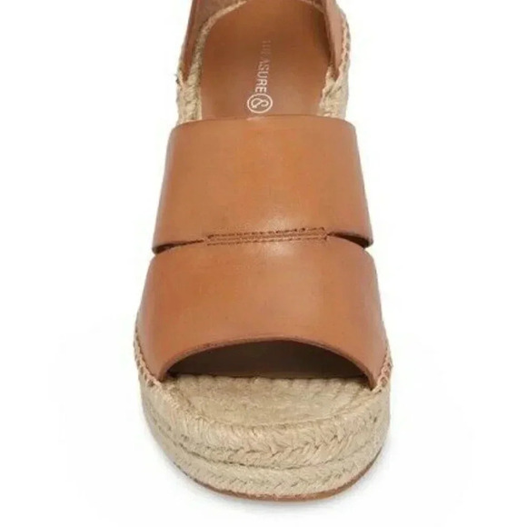 Treasure & Bond Size 11Cognac Brown Sannibel Espadrille Platform Wedges NEW! - Picture 4 of 6